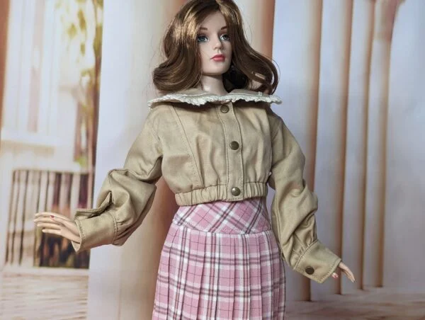 Tan button up jacket