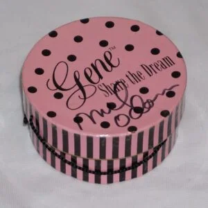 Gene Marshall pink hatbox SIGNED