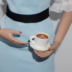 Coffee cup and saucer for 16" dolls