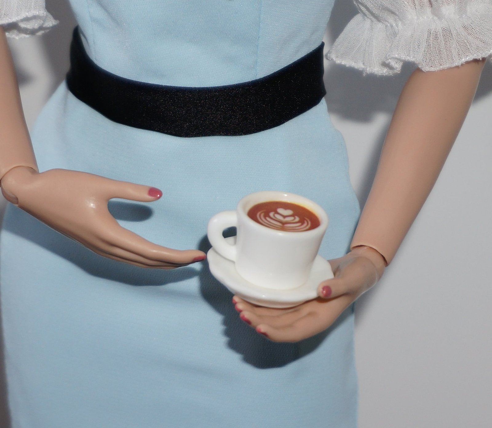 Coffee cup and saucer for 16" dolls