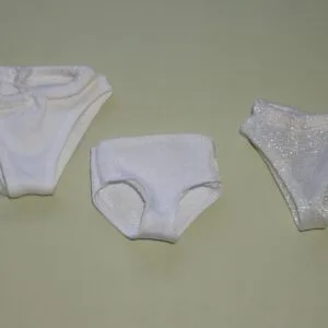 16" doll basics panties underwear white
