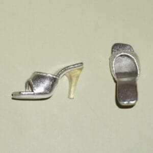 Silver mules shoes for Tonner Tyler or Gene