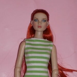 Tonner Cami "Perfect Morning" redhead in resort stripes dress